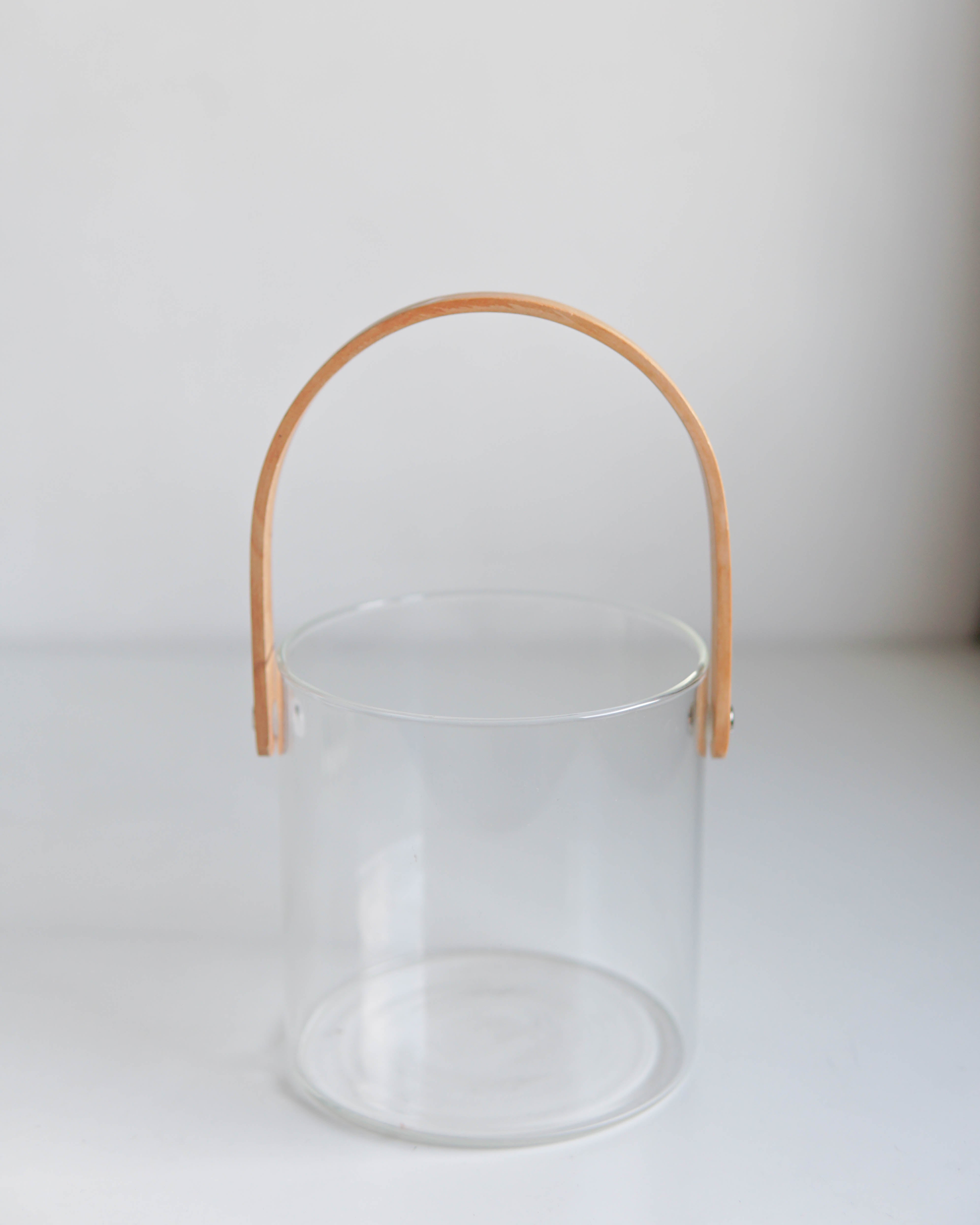 Tall Glass Basket