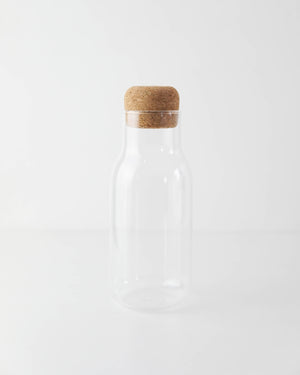 Open image in slideshow, Glass Bottle with Cork Lid
