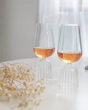 Pleated Wine Glass